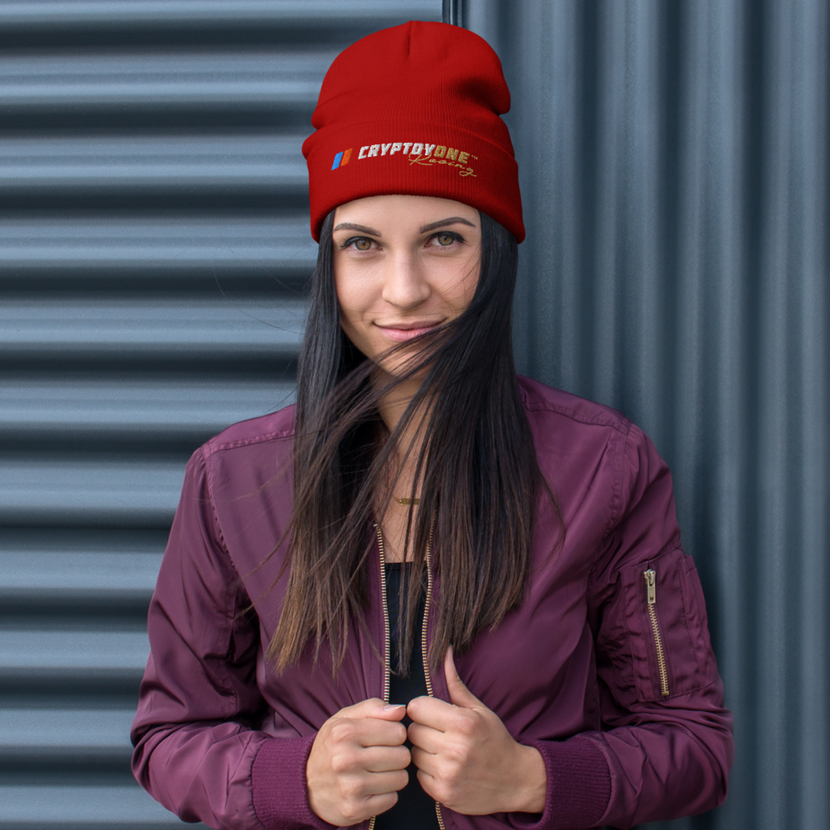 CryptoyOne Beanie (Red) - Image 4