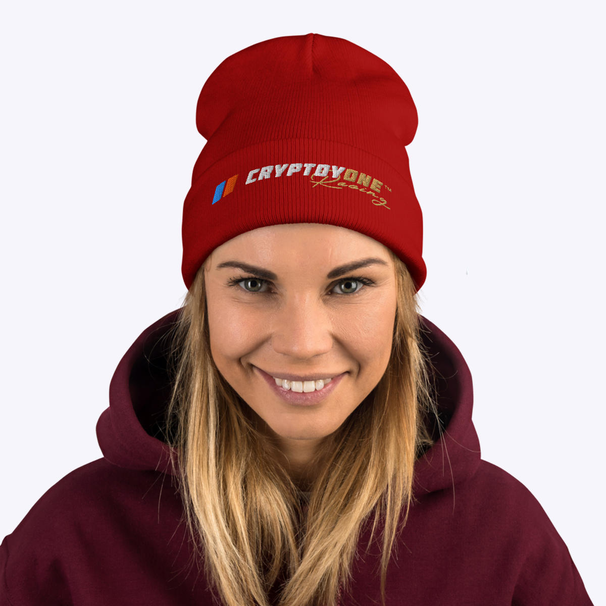 CryptoyOne Beanie (Red) - Image 5