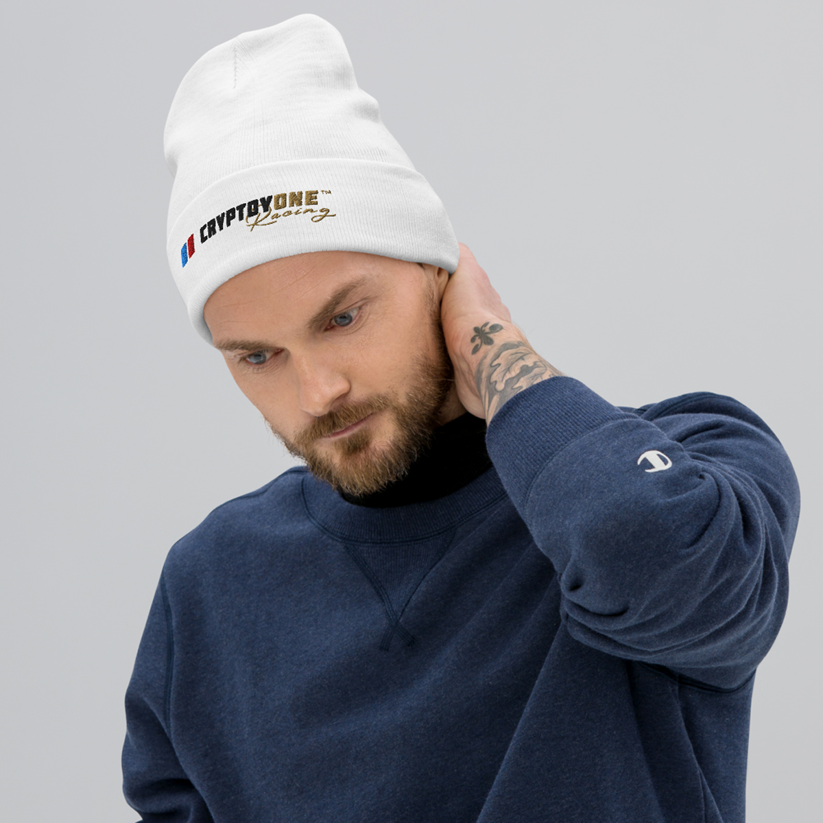 CryptoyOne Beanie (White) - Image 4