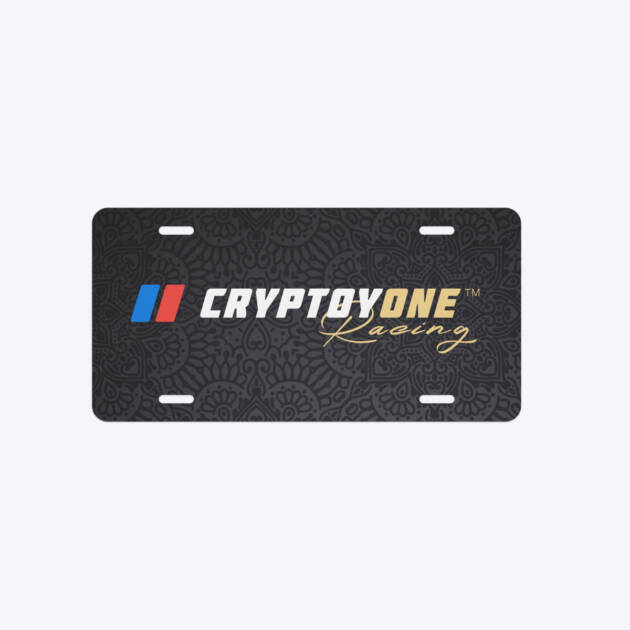 CryptoyOne License Plate