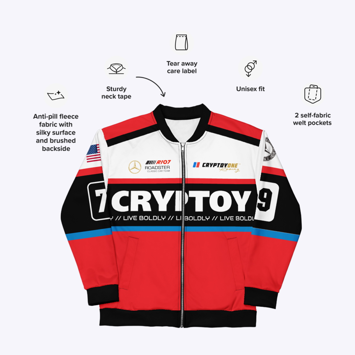 CryptoyOne Racing Jacket - Image 7