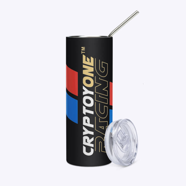 CryptoyOne Stainless Steel Tumbler (Black)